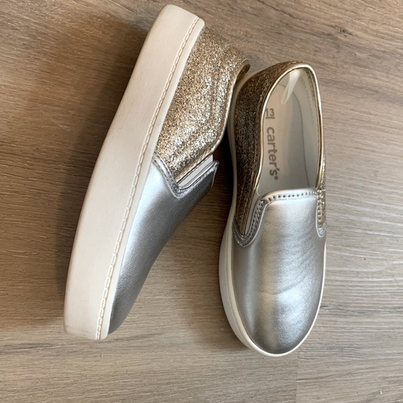 Carter's Girls Metallic Slip-On Shoes Size 13 (Little Girl) - Picture 1 of 10